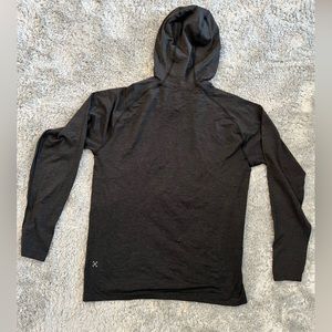 Mens Lululemon fleece hoodie black/heather